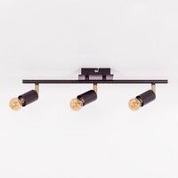 Modern taklampa Kelby med tre spotlights
