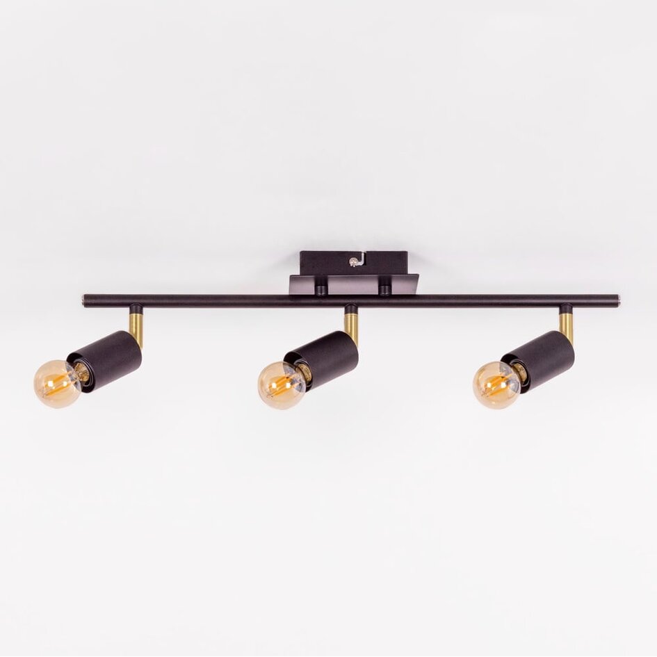 Modern taklampa Kelby med tre spotlights