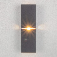 Modern vägglampa Zev i svart med guld