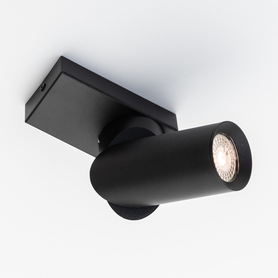 Industriell takspotlight Eve - svart