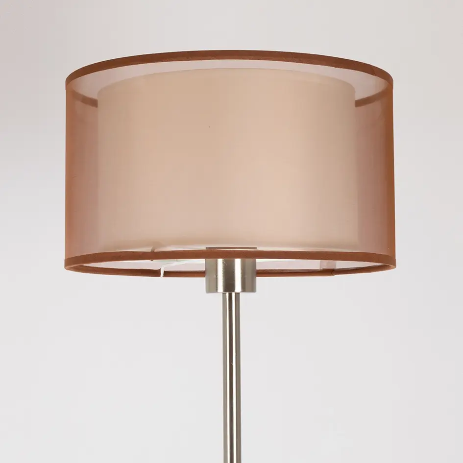 Golvlampa Catalina satiniserad nickel