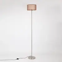 Golvlampa Catalina satiniserad nickel