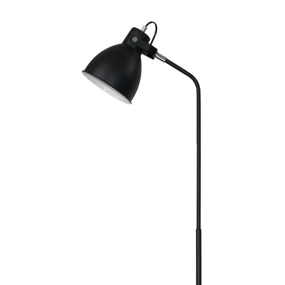 Golvlampa Lucca - svart industriell design
