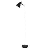 Golvlampa Lucca - svart industriell design