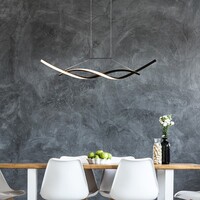 Designad pendellampa Sierra med integrerade lysdioder