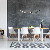 Designad pendellampa Sierra med integrerade lysdioder