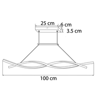 Design pendellampa med integrerade LED - Sierra