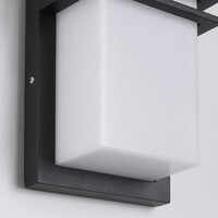 Utomhusvägglampa Jean - svart med integrerad LED