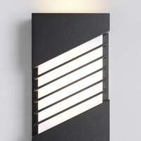 Utomhusvägglampa Dane - svart med integrerad LED