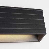 Industriell utomhusvägglampa Jane - svart med integrerad LED