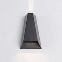 Designad utomhusvägglampa Quinn - svart med integrerad LED