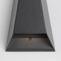 Design svart vägglampa Quinn - 2-ljus