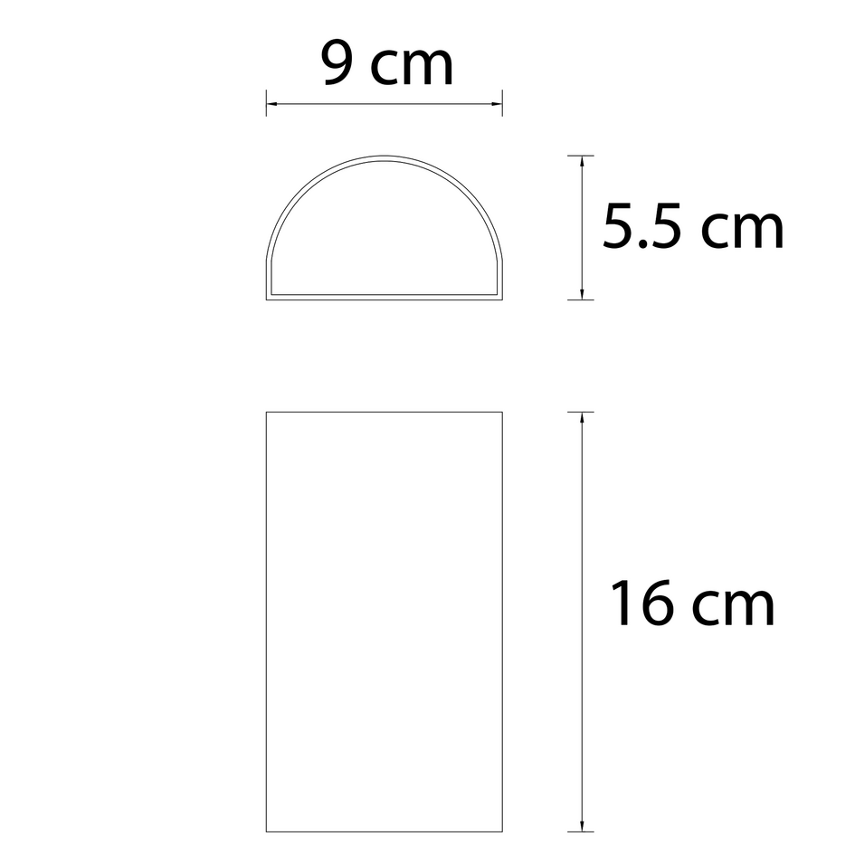 Utomhusvägglampa Lila med två lampor - svart med integrerad LED