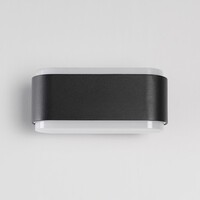 Designad utomhusvägglampa Cale - svart med integrerad LED