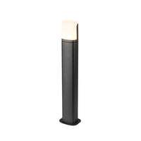 Modern stående utomhuslampa Saar - svart med integrerad LED
