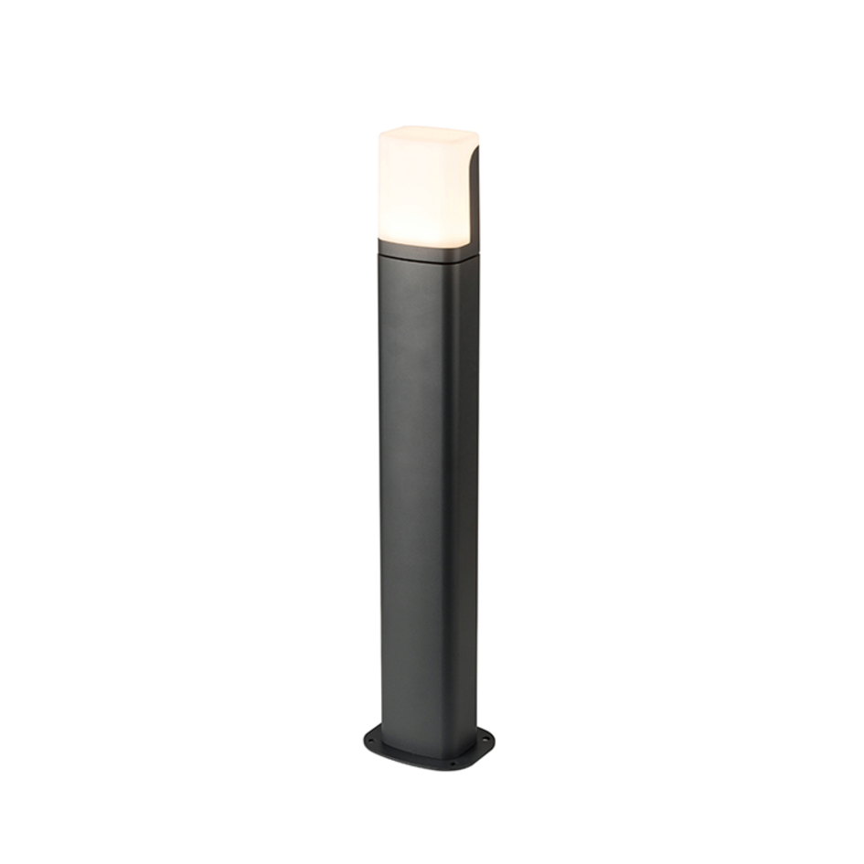 Modern stående utomhuslampa Saar - svart med integrerad LED