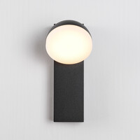 Industriell utomhusvägglampa Sil - svart med integrerad LED