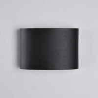 Utomhusvägglampa Delft - svart med integrerad LED
