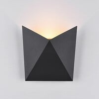 Design utomhusvägglampa Milo - svart