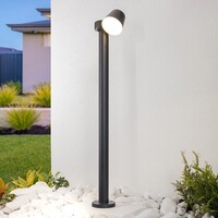 Justerbar stående utomhuslampa Cooper - svart med integrerad LED