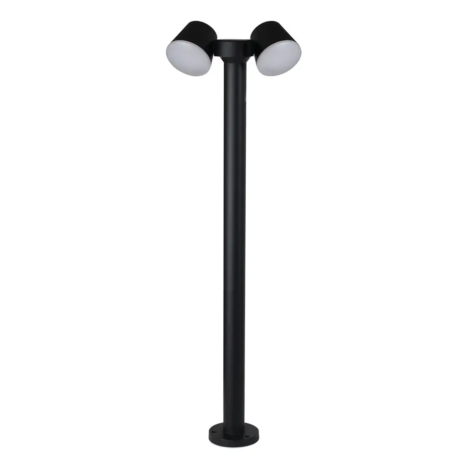 Justerbar stående utomhuslampa Penny - svart med integrerad LED