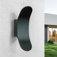 Design vägglampa utomhus Stormy - svart
