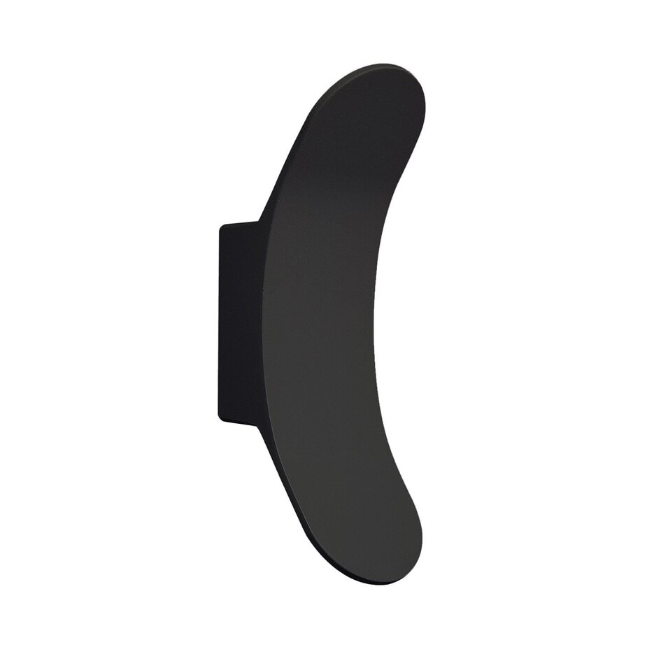Designad utomhusvägglampa Stormy - svart med integrerad LED