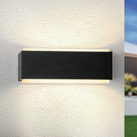 Utomhusvägglampa Pixie med integrerad LED - svart