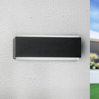 Utomhusvägglampa Pixie med integrerad LED - svart