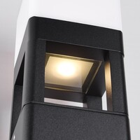 Industriell utomhusvägglampa Terry - svart med integrerad LED