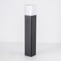 Stående utomhuslampa Ivo - svart med integrerad LED