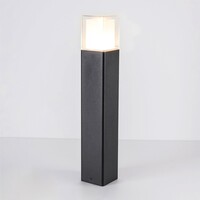 Stående utomhuslampa Ivo - svart med integrerad LED