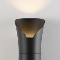 Designad utomhusvägglampa Olympus - svart med integrerad LED