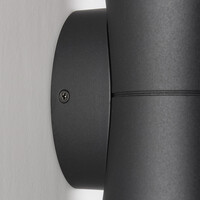 Designad utomhusvägglampa Olympus - svart med integrerad LED