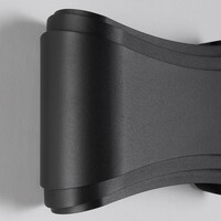 Modern utomhusvägglampa Ann - svart med integrerad LED