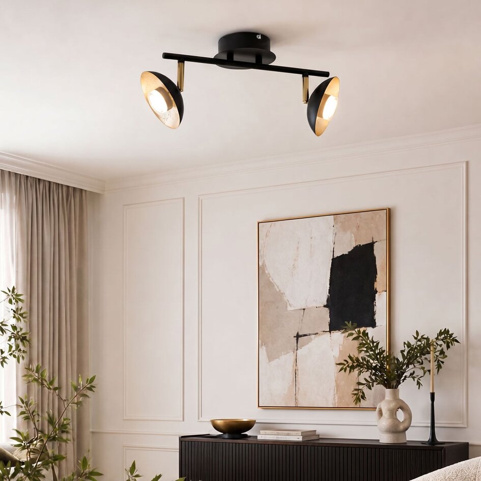 Industriell taklampa Orchid med två lampor