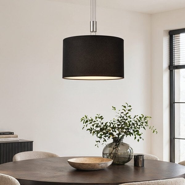 Modern taklampa Hazel med 3-stegs dimbara LED-lampor - satinerad nickel