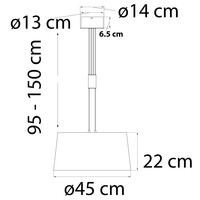 Modern pendellampa Hazel med 3-stegs dimbara LED - satinerad nickel