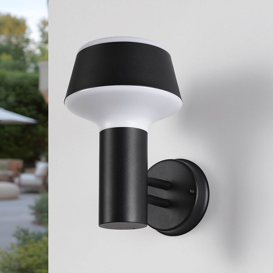 Industriell utomhusvägglampa Magnus - svart