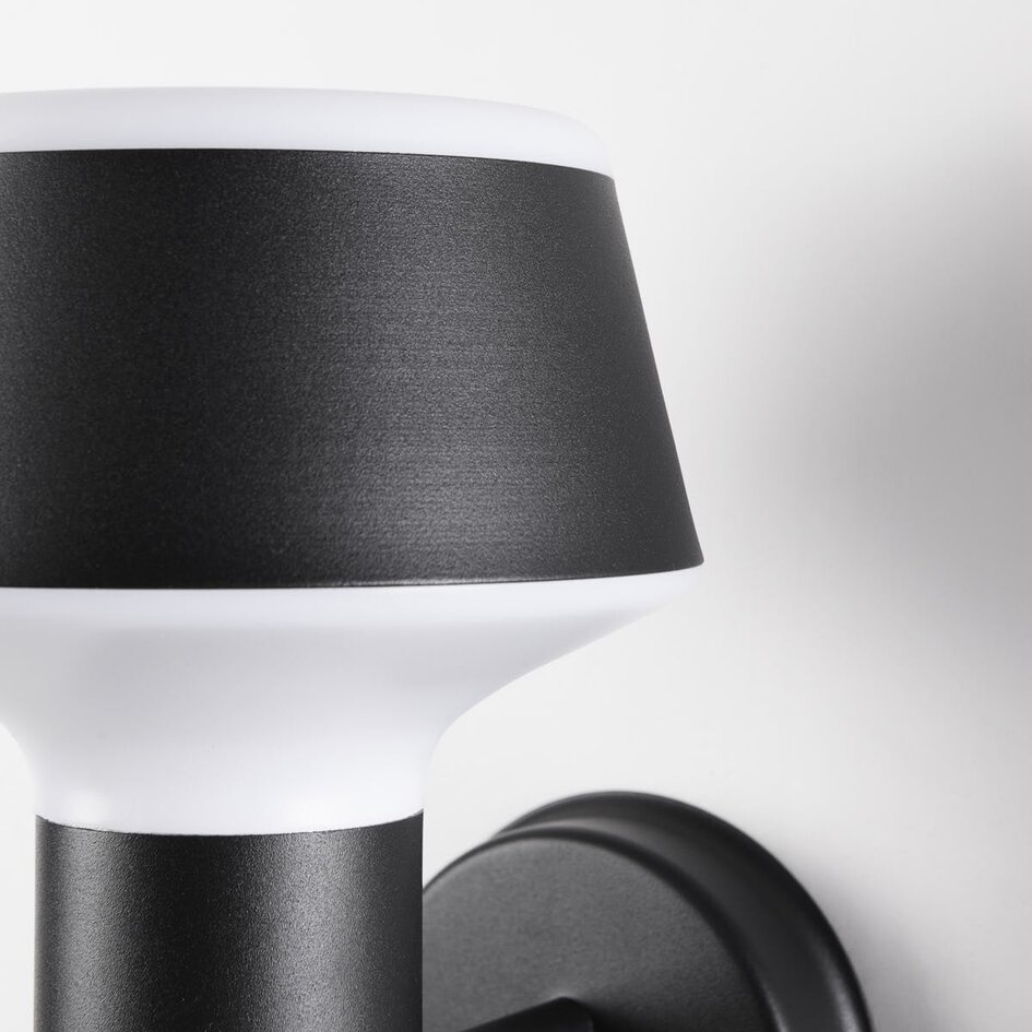 Industriell utomhusvägglampa Magnus - svart