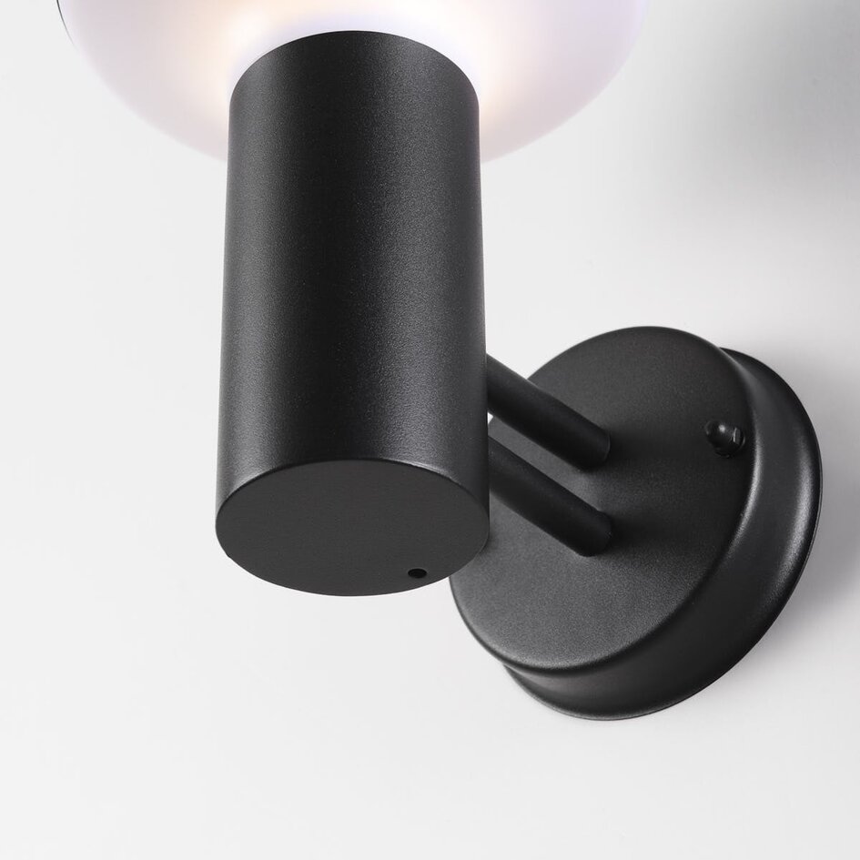 Industriell utomhusvägglampa Magnus - svart
