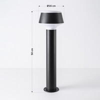 Stående utomhuslampa Jay - svart
