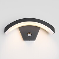 Design vägglampa utomhus med sensor Vic - svart