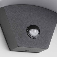 Design vägglampa utomhus med sensor Vic - svart