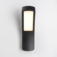 Modern utomhusvägglampa Jette - svart med integrerad LED