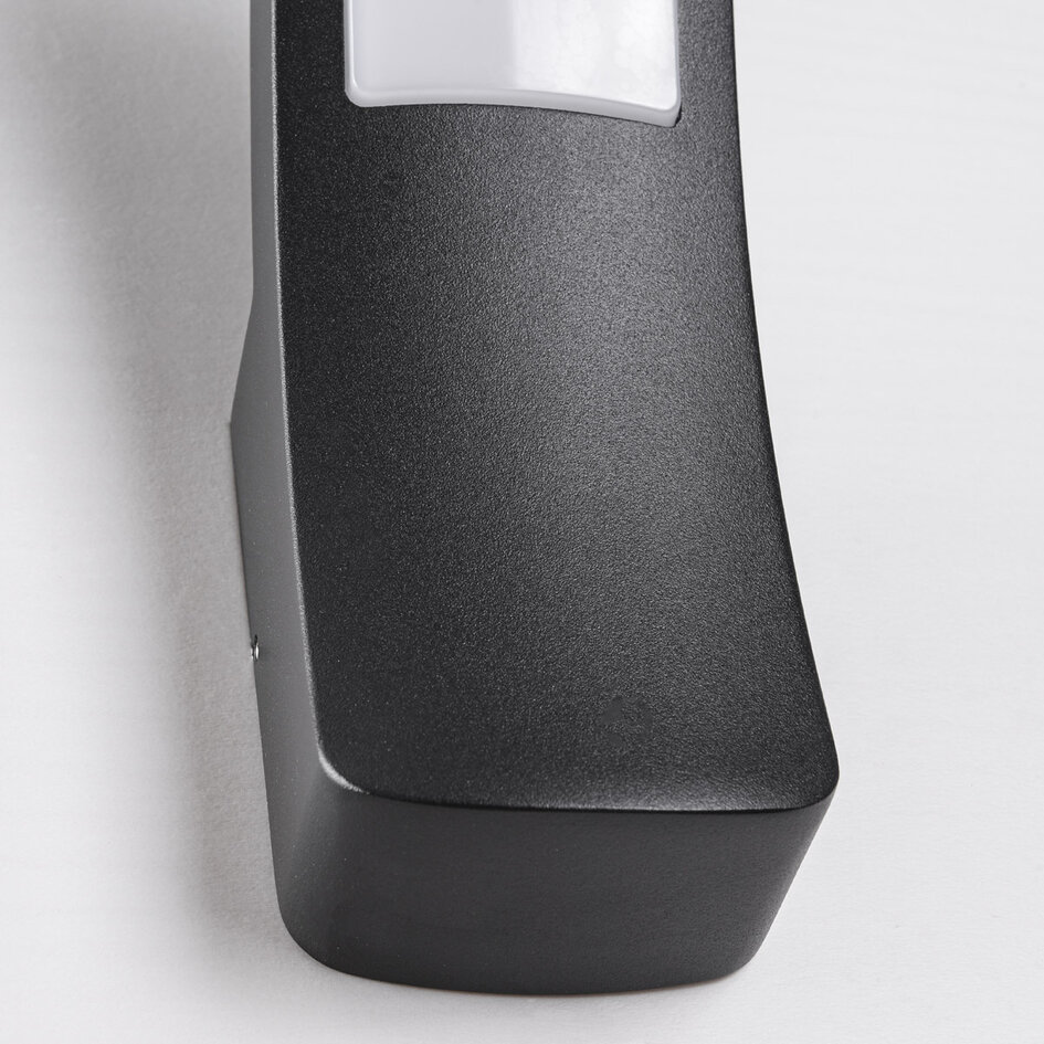 Modern utomhusvägglampa Jette - svart med integrerad LED