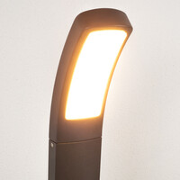 Modern stående utomhuslampa Dani - svart med integrerad LED