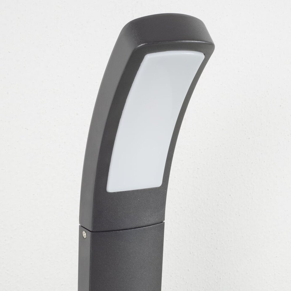 Modern stående utomhuslampa Dani - svart med integrerad LED