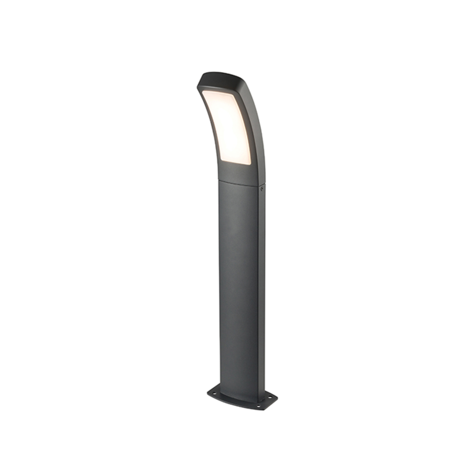 Modern stående utomhuslampa Dani - svart med integrerad LED