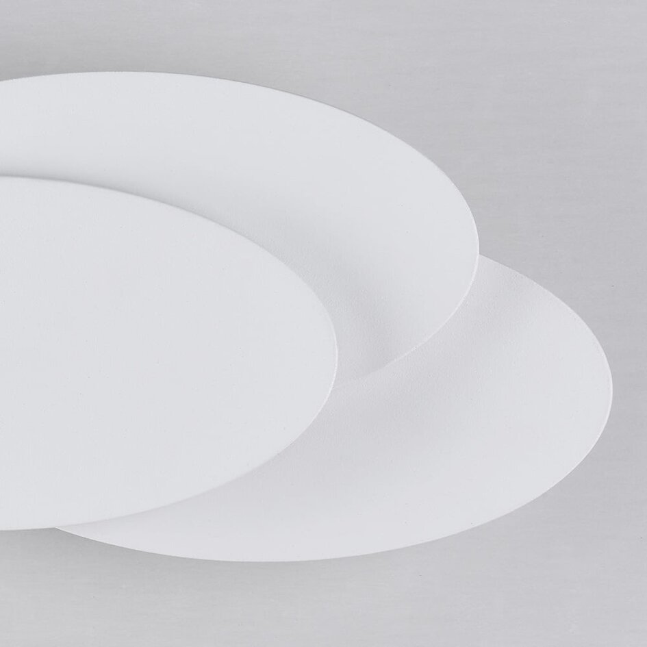 Designad vägglampa Haarlem i vitt